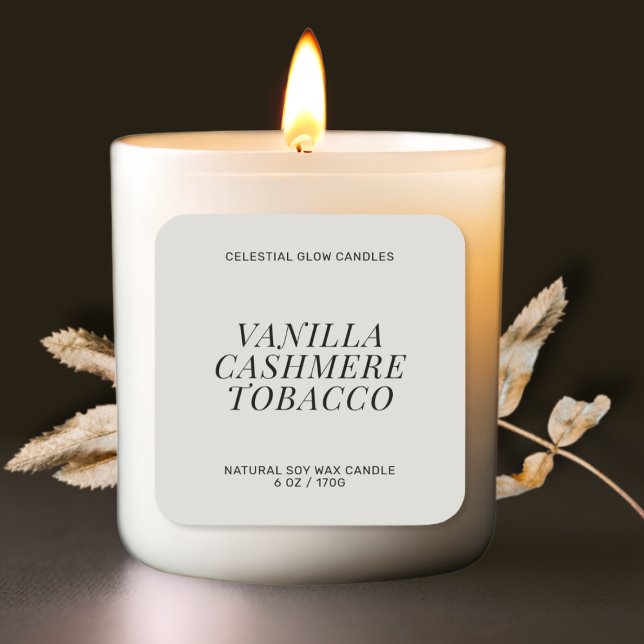 Modern candle label minimal product sticker (Creator Uploaded)