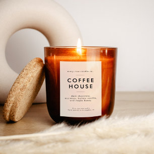Modern Candle Or Food Label