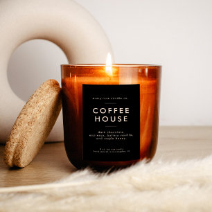 Modern Candle Or  Food Label