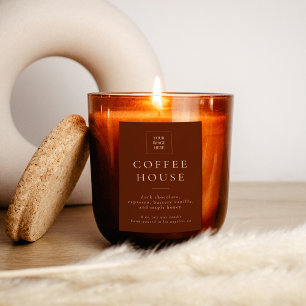Modern Candle Or  Food Label