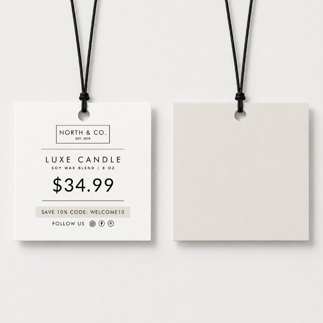 Modern Candle Price Hang Tag (Creator Uploaded)