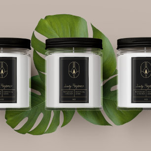 Modern Candle Product Label