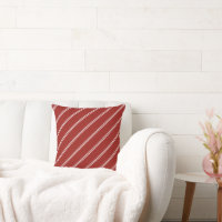 Modern Candy Stripe Red Christmas