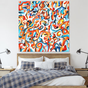 Modern Canvas Print - Abstract Colors