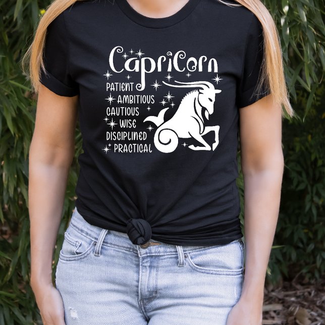 Modern  Capricorn Zodiac Horoscope  T-Shirt (Creator Uploaded)