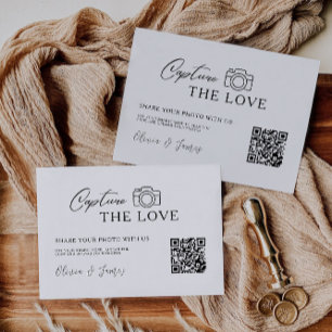 Modern Capture The Love Card Template, QR Code