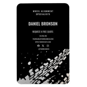 Modern Car Auto Mechanic Repair Service Fridge Magnet