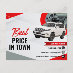 Modern Car Detailer Marketing Postcard
