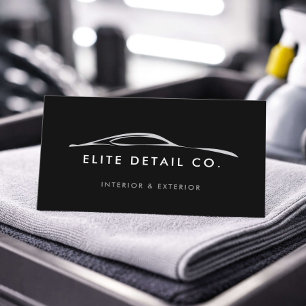 Modern Car Detailing Specialist Business Card
