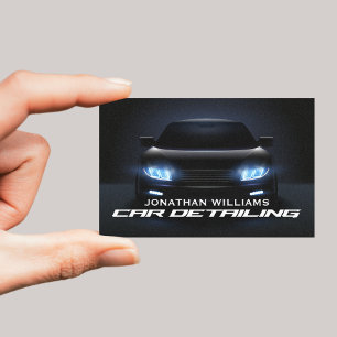 Modern Car Wash & Auto Detailing Business Card