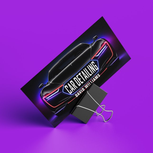 Modern Car Wash & Auto Detailing Business Card (Creator Uploaded)