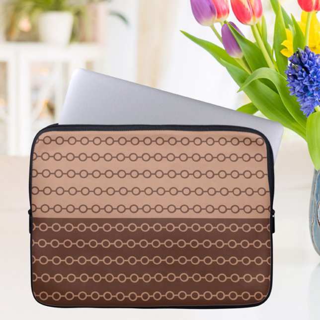 Modern Caramel Brown Laptop Sleeve (Creator Uploaded)