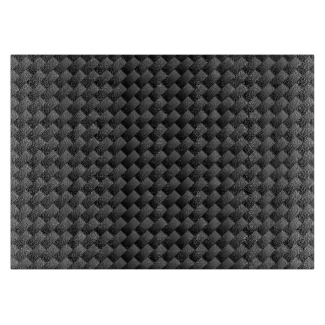 Modern Carbon Fibre Style Print Background Cutting Board (Front)