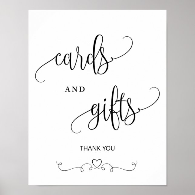  Modern Cards and Gifts Wedding Sign (Front)