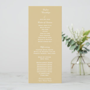 Modern Cashmere Wedding Order of Service Programme