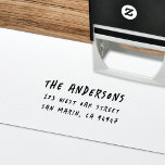 Modern Casual Fun Handwriting Return Address Self-inking Stamp<br><div class="desc">This self-inking return address stamp features a modern handwriting font and simple layout. An awesome time saving item for anyone (wedding invitations,  holiday cards,  party invites,  bills,  etc). This stamp also makes a wonderful newlywed or housewarming gift!</div>