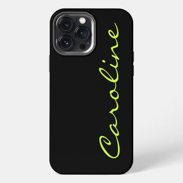 Modern Casual Monogram Personalised iPhone Case (Back)