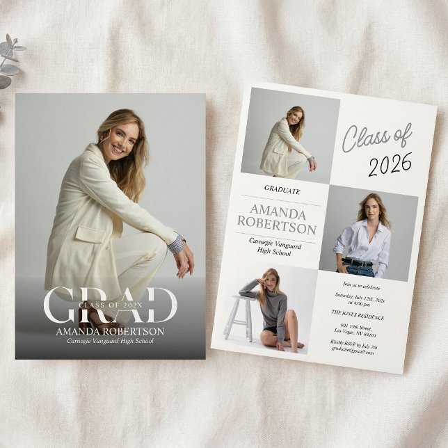 Modern Casual Photo Graduation Invite (Creator Uploaded)
