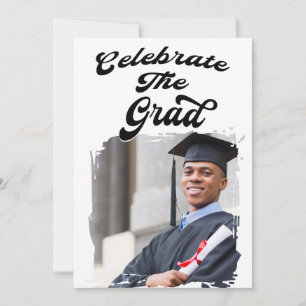 Modern Casual Photo Graduation Party Invitation