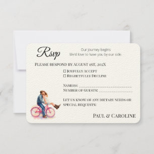 Modern Casual Romantic Couple Watercolor Artistic Save The Date