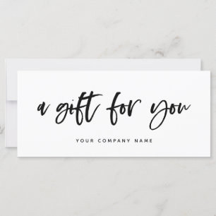 Modern Casual Script Gift Certificate
