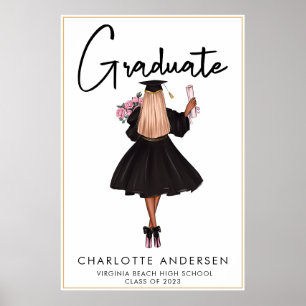 Modern Casual Script Graduate Class of 2023 Poster