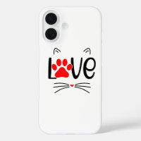 Modern Cat Lover Paw Print