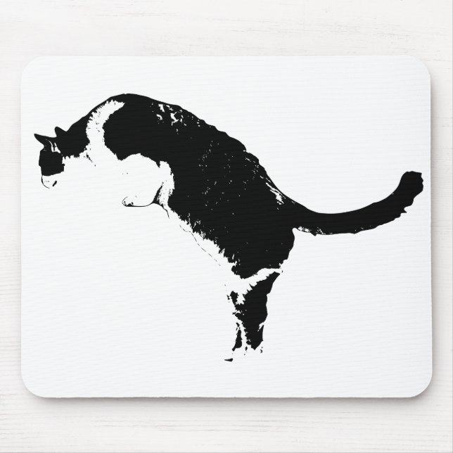 Modern Cat Pad Mouse Pad (Front)