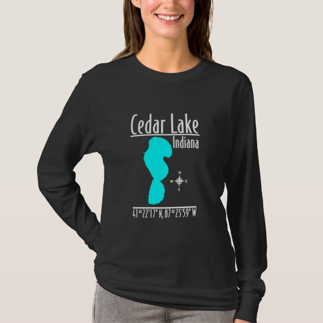 Modern Cedar Lake - Indiana T-Shirt (Front)