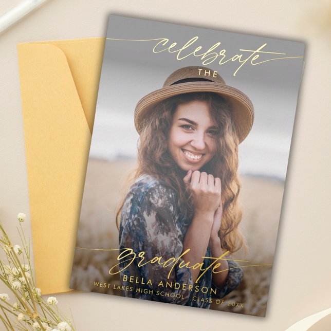 Modern Celebrate the Graduate Photo Overlay (Creator Uploaded)