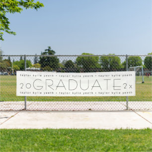 Modern Celebrate Your Grad Graduate Class of 2022 Banner
