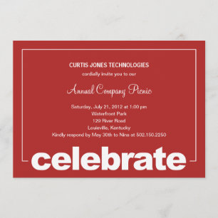 Modern Celebration Corporate/Business Party Invita Invitation