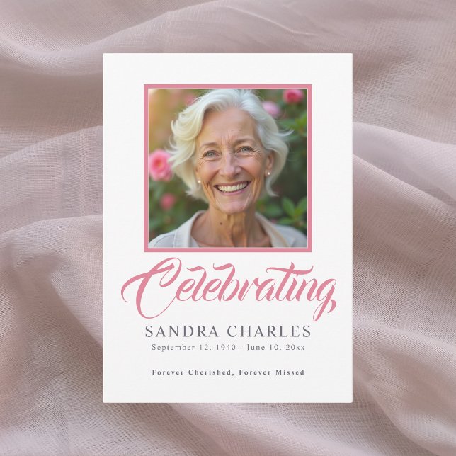 Modern Celebration of Life Memorial Program (Creator Uploaded)