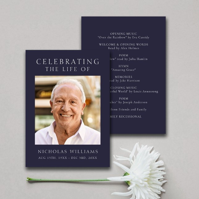 Modern Celebration of Life Order of Service Programme (Creator Uploaded)