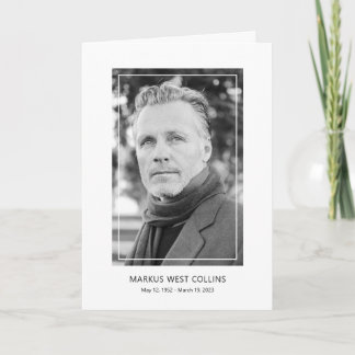Modern Celebration Photo Memorial Program Programme