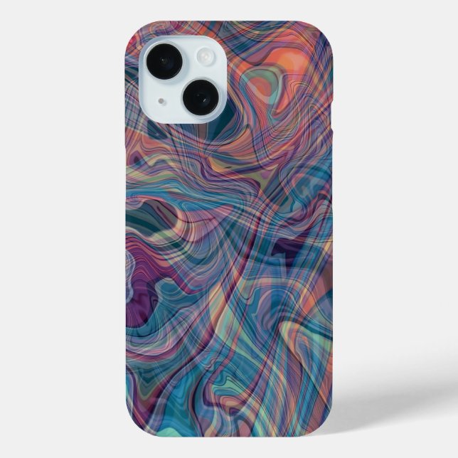 Modern Celestial Marble Liquid Art Phone Case - Ab (Back)