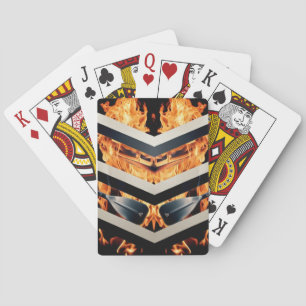 Modern Celestial Triple Stripe Minimalist Playing  Playing Cards