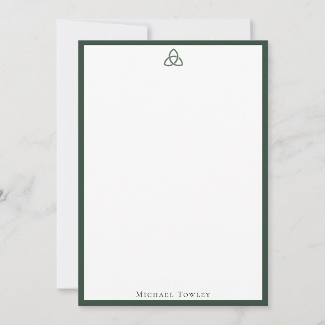Modern Celtic Knot Logo Card (Front)