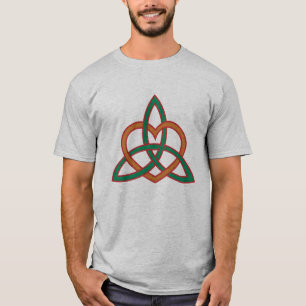 Modern Celtic Triquetra in Natural Tones T-Shirt