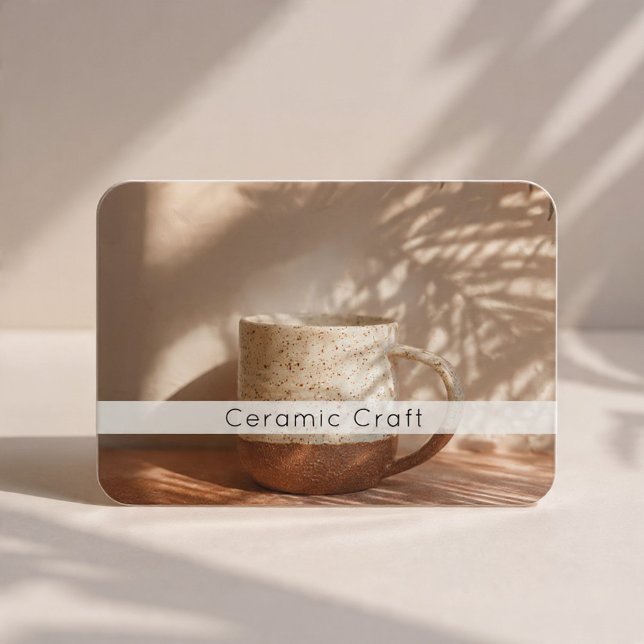  Modern Ceramic Products QR Code Photo Business Card (Creator Uploaded)