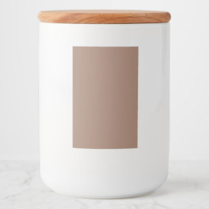 Modern Ceramic Storage Jar with Wooden Lid Food Label