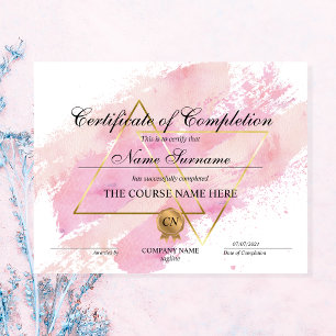 Modern Certificate of Completion Award Course