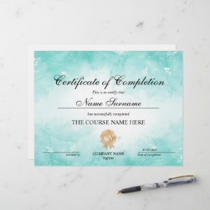 Modern Certificate of Completion Award Course