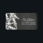 Modern Chalkboard Christmas Tree Address Label<br><div class="desc">Modern Chalkboard Christmas Tree Address Label</div>