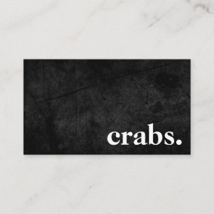 Modern Chalkboard crabs. Business Card