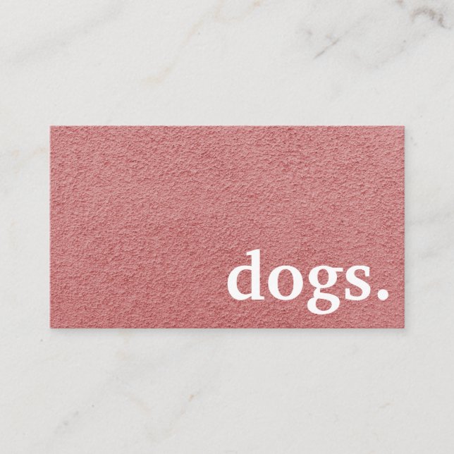 Modern chalkboard dogs. loyalty punch card (Front)
