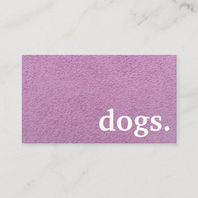 Modern chalkboard dogs. loyalty punch card (Front)
