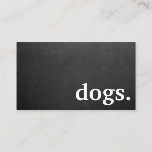 Modern chalkboard dogs. loyalty punch card