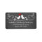 Modern Chalkboard Love Birds Return Address Label
