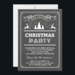 Modern Chalkboard Typography Christmas Party Invitation<br><div class="desc">Create your perfect invitation with this pre-designed templates, you can easily personalise it to be uniquely yours. For further customisation, please click the "customise further" link and use our easy-to-use design tool to modify this template. If you prefer Thicker papers / Matte Finish, you may consider to choose the Matte...</div>